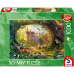 Pusle Schmidt Fairytale Castle And Forest Magic, 49.3 cm x 69.3 cm, 1000 tk, mitmev&auml;rviline
