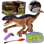 Raadiojuhitav dinosaurus Dinosaur World, 36 cm, pruun