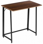 Kokkupandav kirjutuslaud ModernHome Loft Style, 80 cm x 45 cm, 76 cm, tumepruun v.
