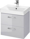 Vannitoakapp valamuga Cersanit Lara Mille Slim 50, hall v., 39 cm x 49.4 cm x 46 cm
