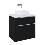 Valamualune vannitoa kapp Elita Lofty 70 2DR, matt must v., 48.7 cm x 71.5 cm x 69.5 cm