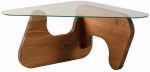 Kohvilaud Kalune Design Freya, l&auml;bipaistev v./kastanipruun v., 66 cm x 86 cm x 36 cm