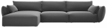 Nurgadiivan Cosmopolitan Design Matera Velvet Salvador 18, tumehall v., vasak, 171 x 308 cm x 85 cm