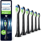 Elektrilise hambaharja otsik Philips Sonicare Optimal White HX6066/88, must v., 6 tk