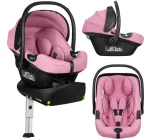 Kaasaskantav turvah&auml;ll Lionelo Astrid I-Size Set Plus, roosa v., 1 - 13 kg