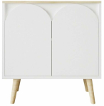 Konsoollaud Kalune Design Venezia 75, valge v./sapphire oak v., 30 cm x 76 cm x 80 cm