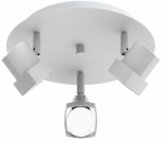 Valgusti lagi CristalRecord Moka 001-2150-3-125, GU10, 3 x 10 W, valge v. / valge v.
