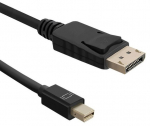 Juhe Qoltec Displayport 1.1 male, Mini Displayport, 1.8 m, must v.