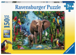 Pusle Ravensburger Jungle 12901, 49 cm x 36 cm, 150 tk, mitmev&auml;rviline