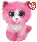 Pehme m&auml;nguasi TY Beanie Boos Regan Cat, roosa v., 24 cm