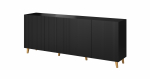 Kummut Cama Meble Pafos, must v., 82 cm x 200 cm x 40 cm