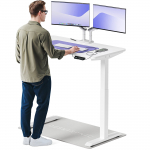 Kirjutuslaud reguleeritava k&otilde;rgusega Desktronic HomeOne, 120 cm x 60 cm, 72 - 119 cm, valge v.