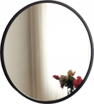 Peegel Kalune Design Siyah Metal Cerceve Yuvarlak Ayna A709, rippuv, 60 cm x 60 cm, must v.