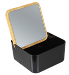 Meigipeegel Splendid Arde, teisaldatav, 13 cm x 13 cm, must