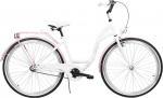 Jalgratas linna- Azimut City Lux, 28 ", valge/roosa