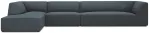 Nurgadiivan Micadoni Home Ruby 5 Seats, sinine v., vasak, 366 x 180 cm x 69 cm