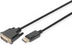 Kaabel Digitus DB-340301-030-S Displayport Male, DVI-D Male, 3 m, must v.
