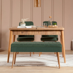 S&ouml;&ouml;gitoa komplekt Kalune Design Vina 1070-3, pruun v./roheline v.