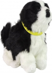 M&auml;nguloom Lean Toys Dog Border Collie 12698, 19 cm, valge v./must v.