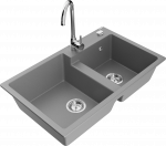 K&ouml;&ouml;givalamu Mexen Tomas, graniit, 80 cm x 50 cm x 19 cm, hall/kroom