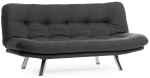 Diivanvoodi Hanah Home Misa 3-Seat, tumehall v., 100 x 200 cm x 104 cm