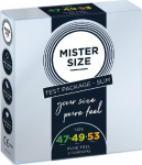 Kondoomid Mister Size Slim Test Package, 47 - 53 mm, 3 tk