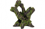 Akvaariumi dekoratsioon Flamingo Moza Tree Stump, 0.307 kg, pruun/roheline, 15 cm