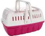 Puur n&auml;riliste transportimiseks Flamingo Lizzie, 40 cm x 26 cm x 23 cm, valge/roosa