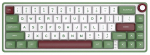Juhtmega m&auml;nguklaviatuur Royal Kludge RKR65 Chartreuse Switches, Inglise (US), pruun v./valge v./roheline v.