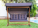 Aiakiik Kalune Design Viva 2200, antratsiit v./pruun v., 100 cm x 220 cm x 175 cm
