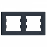 Kahene raam Schneider Electric Asfora, must