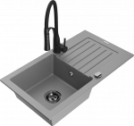 K&ouml;&ouml;givalamu koos kraaniga Mexen Pablo Aster, graniit, 75.2 cm x 43.6 cm x 16.1 cm, must/hall