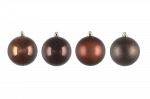 J&otilde;ulupuu m&auml;nguasjade komplekt Winteria Bauble 637044, pruun v., 8 cm, plastik, 8 tk