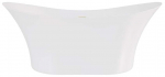 Vann, teisaldatav Besco Amber, 170 cm x 80 cm x 72 cm, ovaalne, kuldne/valge