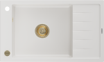 K&ouml;&ouml;givalamu Mexen Elias White+Gold, graniit, 79 cm x 48 cm x 20 cm, kuldne/valge