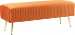 Esiku pink Beliani Paterson, kuldne v./oranž v., 118 cm x 40 cm x 42 cm