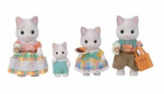 Kujukeste komplekt, kass Sylvanian Families Latte Cat Family 5738, 4 tk, mitmev&auml;rviline