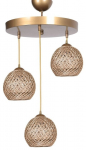 Valgusti rippuv Opviq Chandelier Crayon, E27, pruun v.