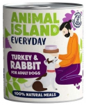 M&auml;rg koeratoit Animal Island Everyday Turkey & Rabbit, 0.8 kg