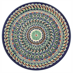 Taldrik prae Mechrob, &Oslash; 28 cm, sinine/mitmev&auml;rviline