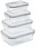 Konteiner toidu jaoks, komplekt Vilde 229151, 0.370 - 1.520 l, 4 tk