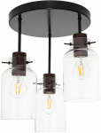 Valgusti rippuv Britop Alessandro, E27, 3 x 60 W, pruun v./must v.