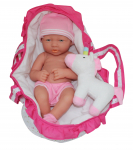 Nukk - imik koos tarvikutega Bambolina Unicorn Dreams BD1263, 36 cm, mitmev&auml;rviline