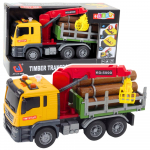 M&auml;nguasja veoauto Lean Toys Timber Transport, punane/kollane/roheline