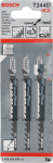 Saagide komplekt Bosch T 244 D, 10 cm, 3 tk