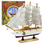 M&auml;ngulaev Lean Toys Sailing Ships, valge