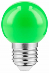 Lambipirn GTV LED, B45C, roheline v., E27, 1 W, 50 lm