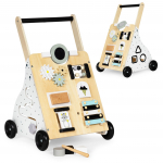 Laste t&otilde;ukem&auml;nguasi - k&otilde;ndija EcoToys Wooden, valge v./must v. (kahjustatud pakend)