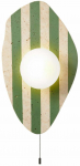 Valgusti seinale Opviq Only, G9, 1 x 10 W, valge v./roheline v.