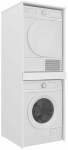 Kapp pesumasina jaoks Kalune Design Linfa 70-018, valge matt v., 73 cm x 70 cm x 193 cm